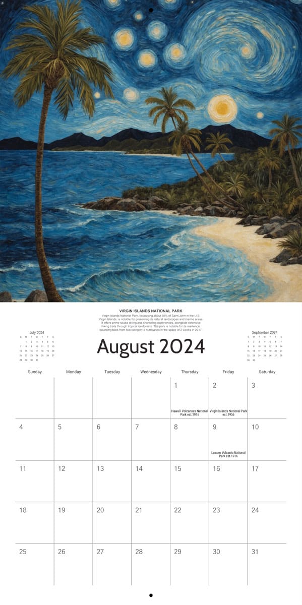 Starry Night 2024 Calendar - Preorder