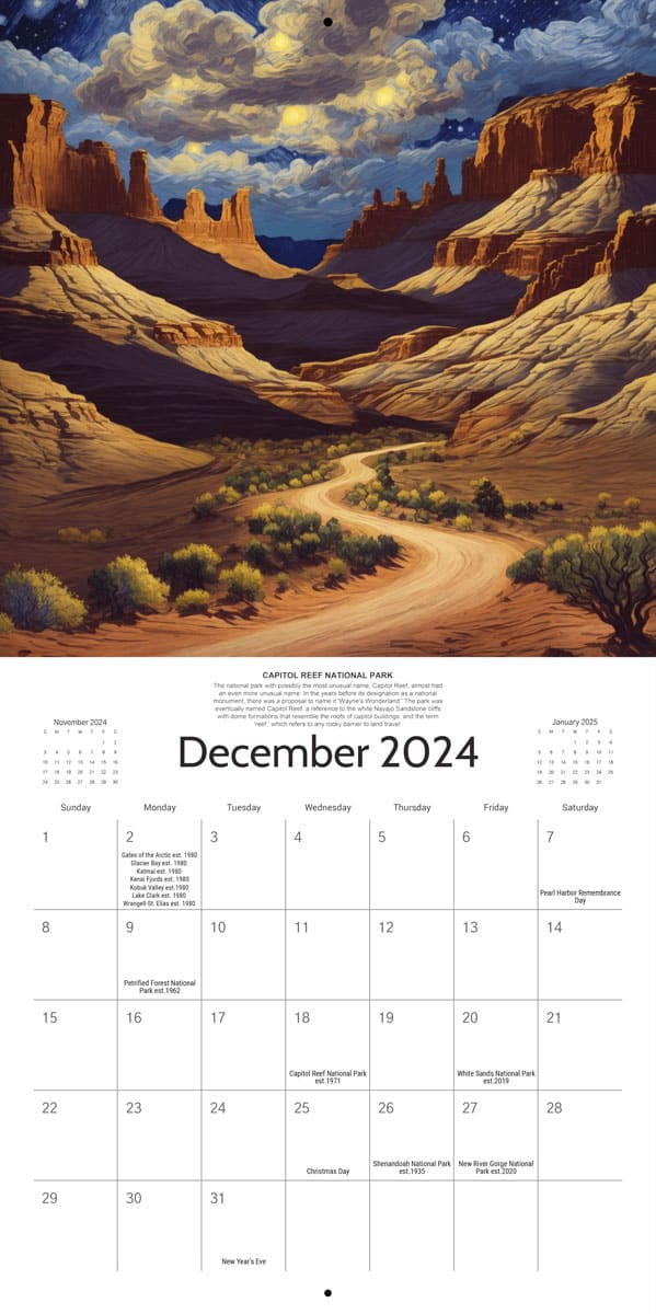 Starry Night 2024 Calendar - Preorder