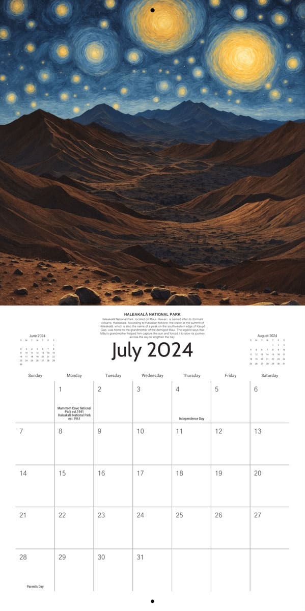 Starry Night 2024 Calendar - Preorder