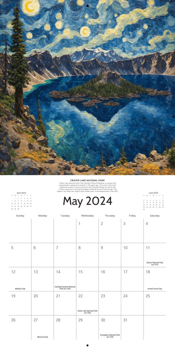 Starry Night 2024 Calendar - Preorder