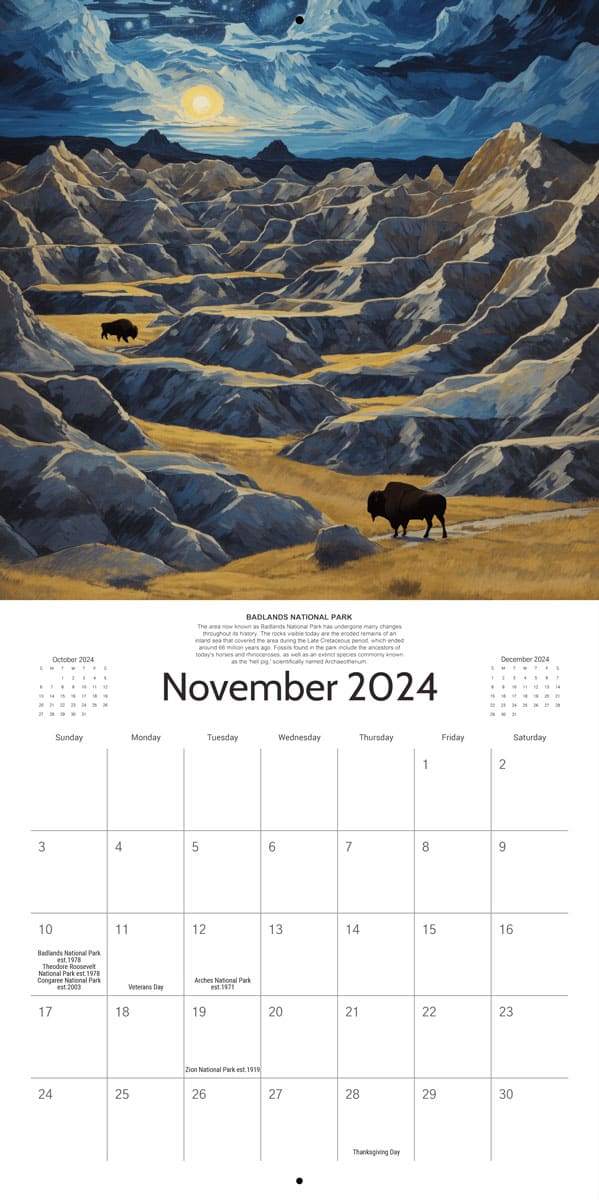 Starry Night 2024 Calendar - Preorder