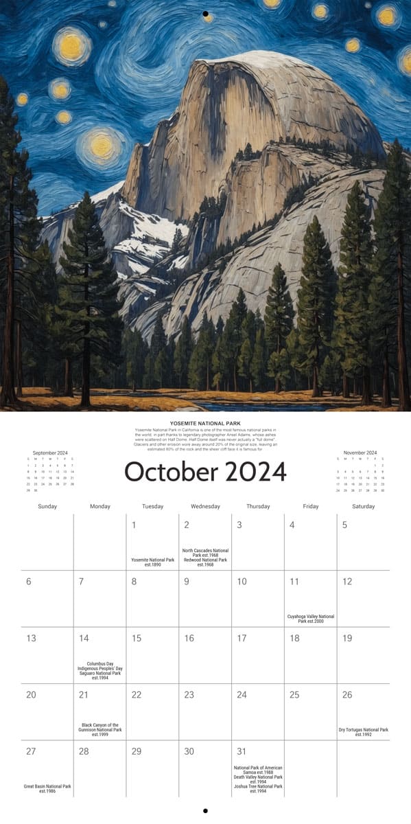 Starry Night 2024 Calendar - Preorder