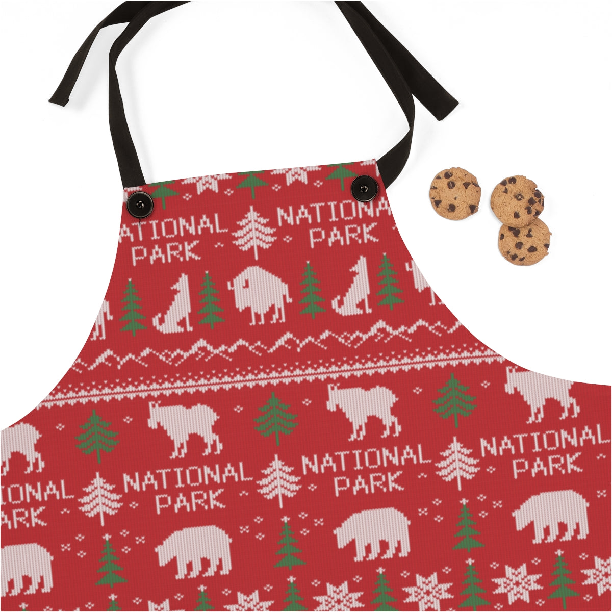 National Park Apron - Printed Fair Isle Pattern