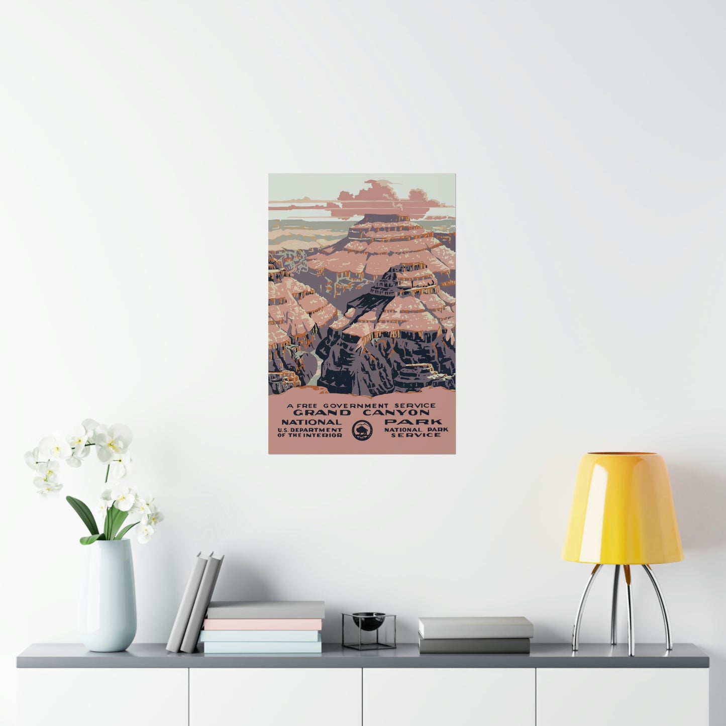 Grand Canyon National Park Poster - Vintage WPA Design