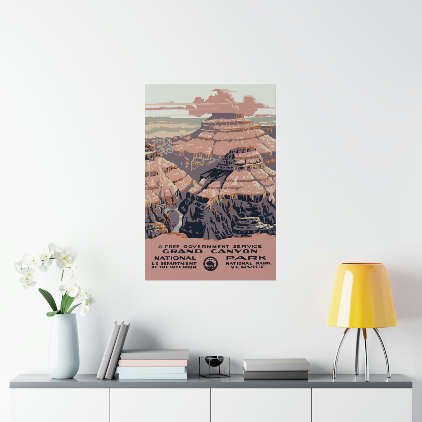 Grand Canyon National Park Poster - Vintage WPA Design