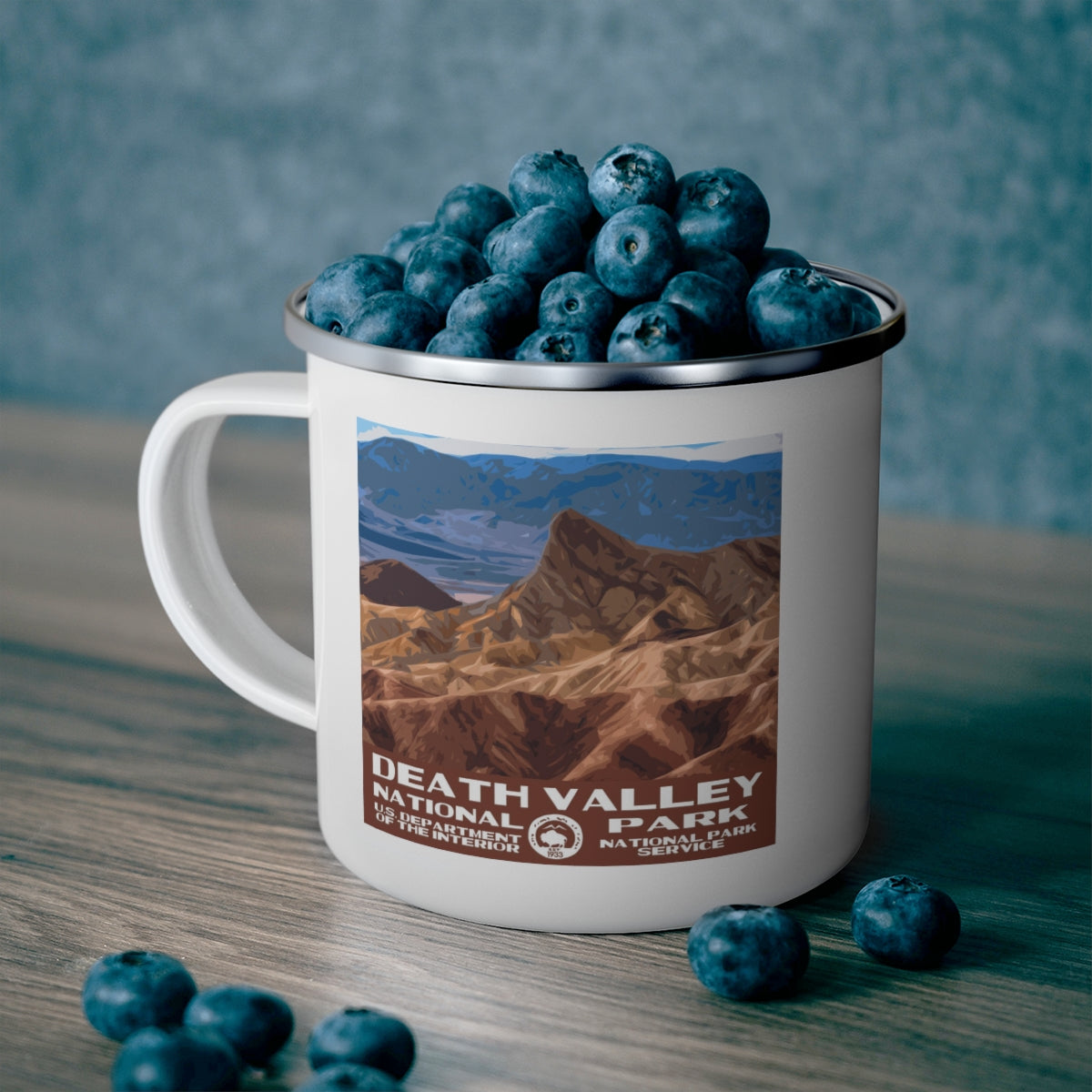 Death Valley National Park Enamel Camping Mug - Zabriskie Point
