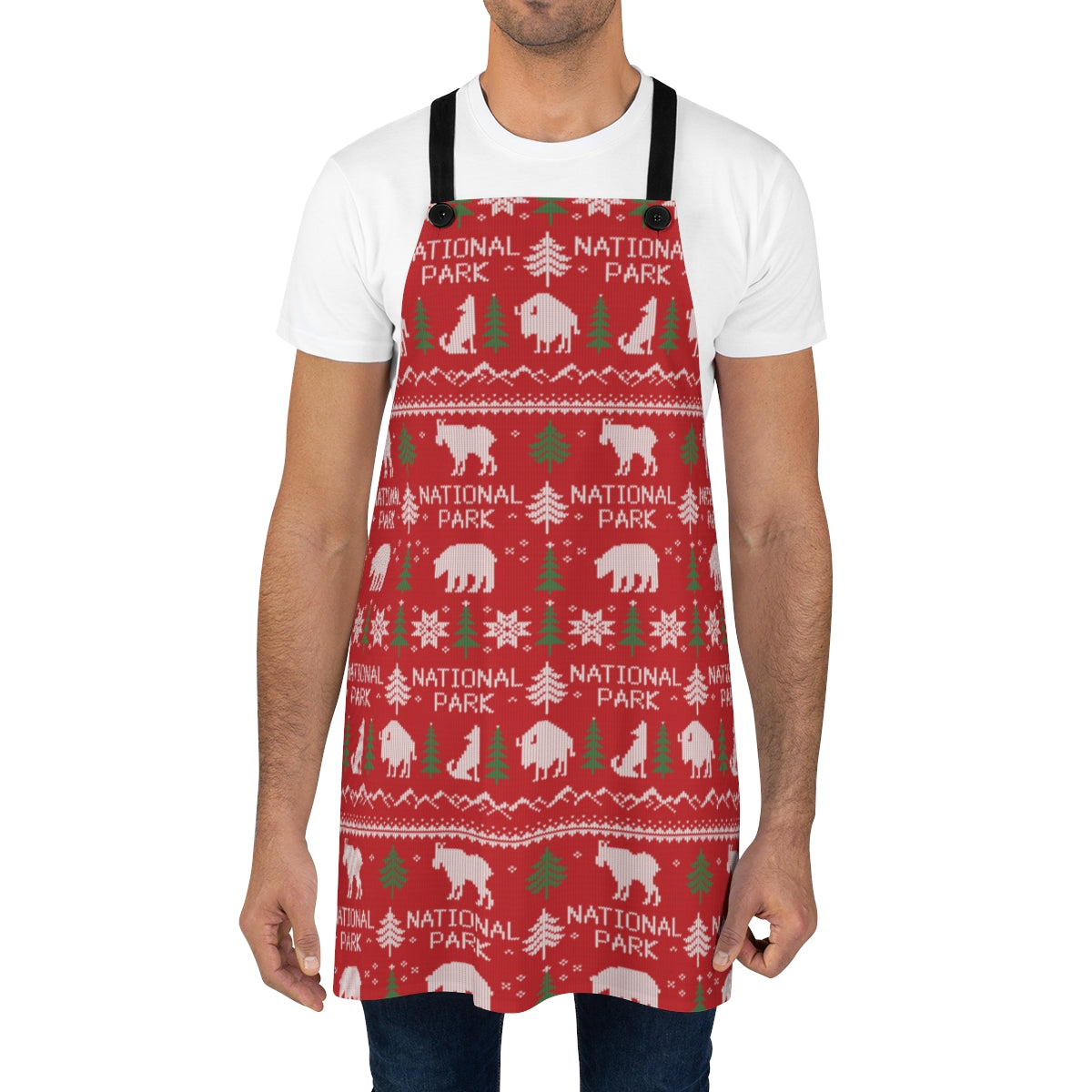 National Park Apron - Printed Fair Isle Pattern