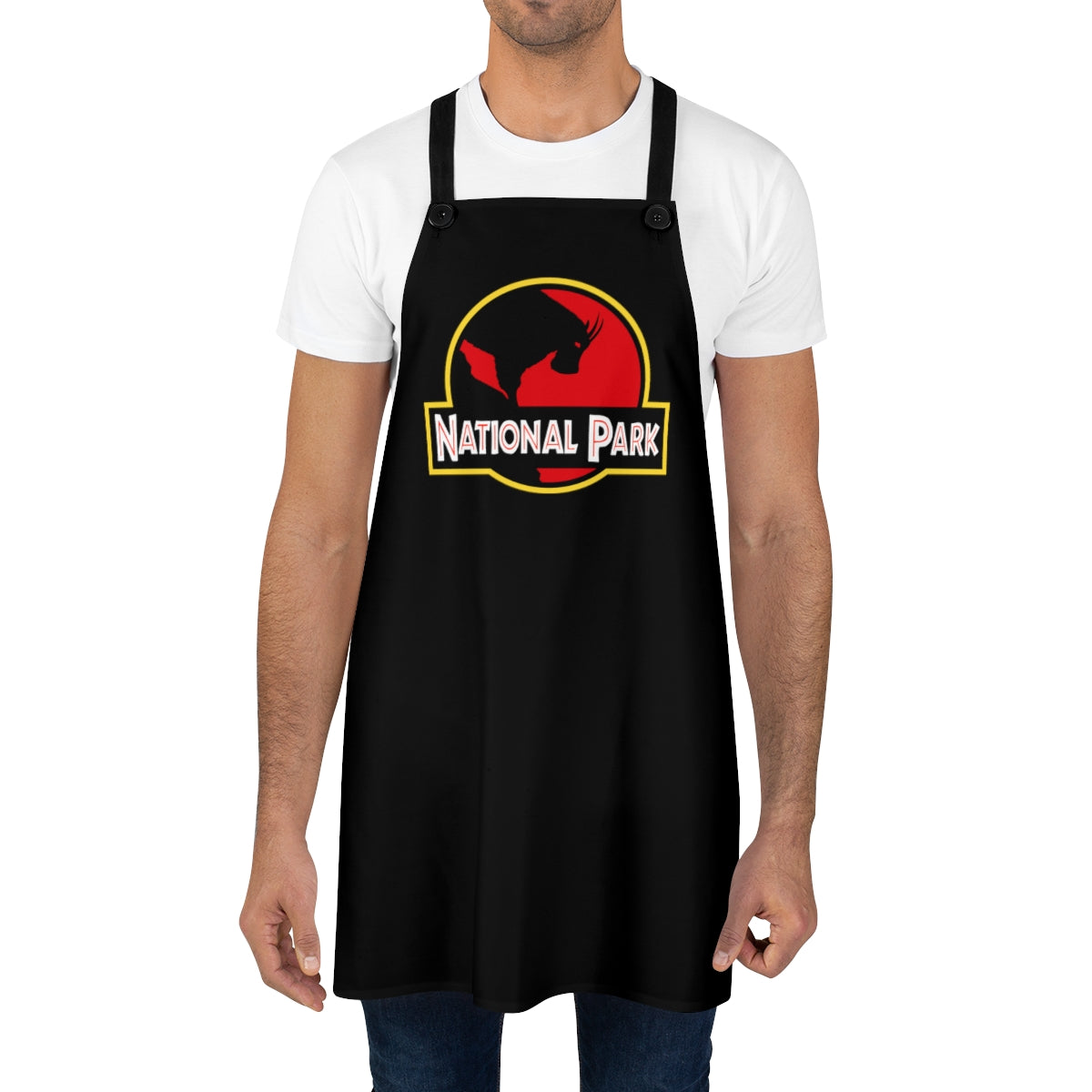Mountain Goat National Park Apron - Parody Logo