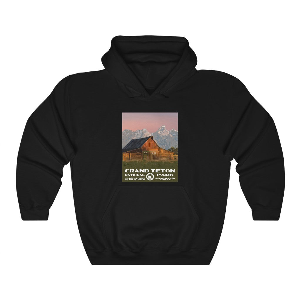 Grand Teton National Park Hoodie - Moulton Barn National Parks Partnership