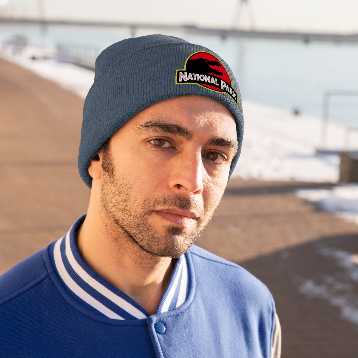 Everglades National Park Hat - Knit Beanie Sewn Parody Logo