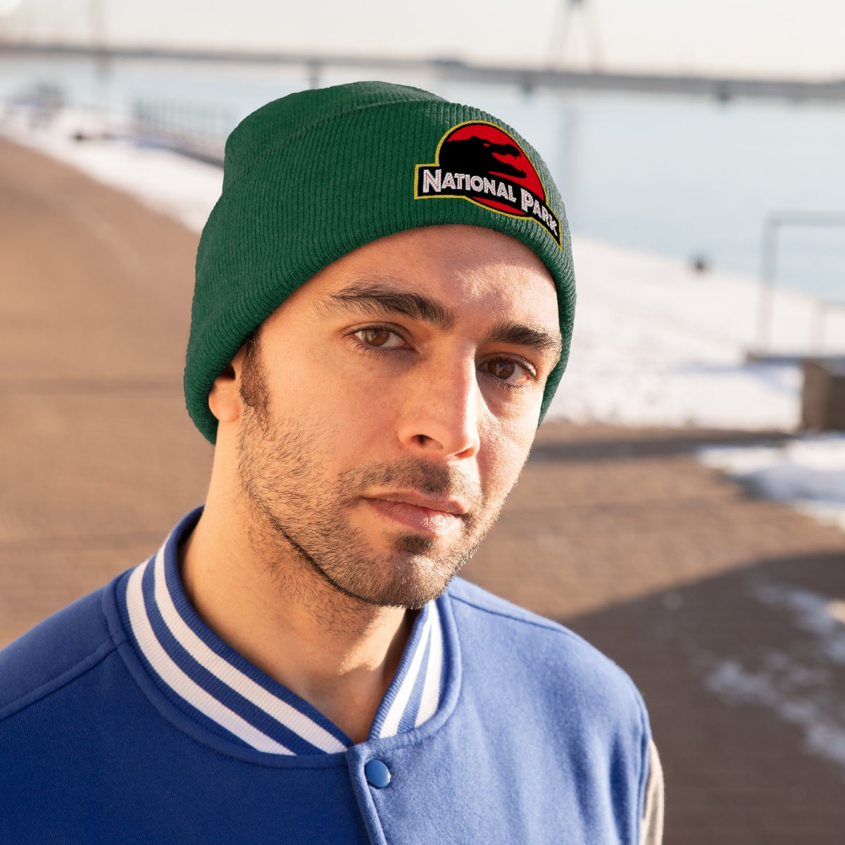 Everglades National Park Hat - Knit Beanie Sewn Parody Logo