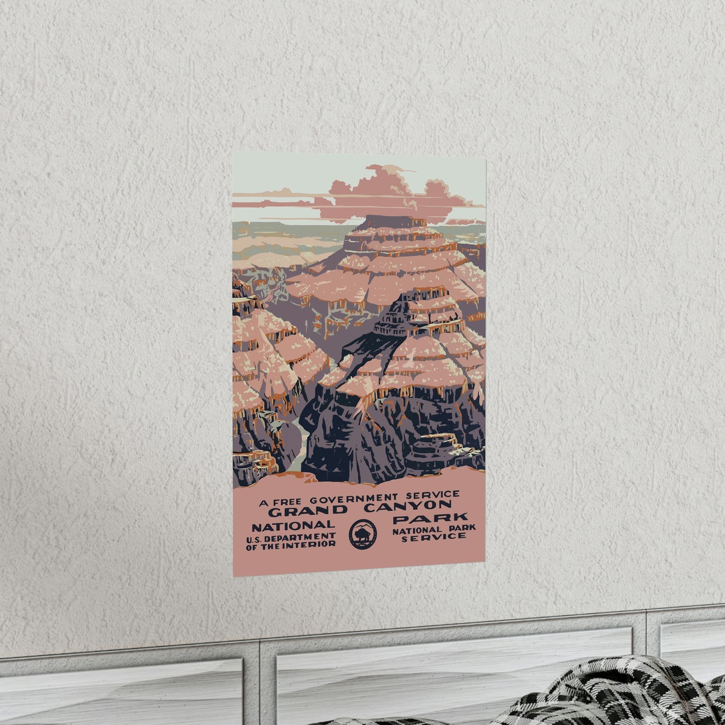 Grand Canyon National Park Poster - Vintage WPA Design