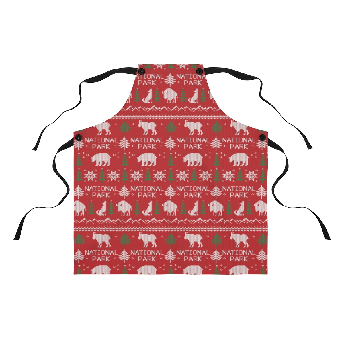National Park Apron - Printed Fair Isle Pattern