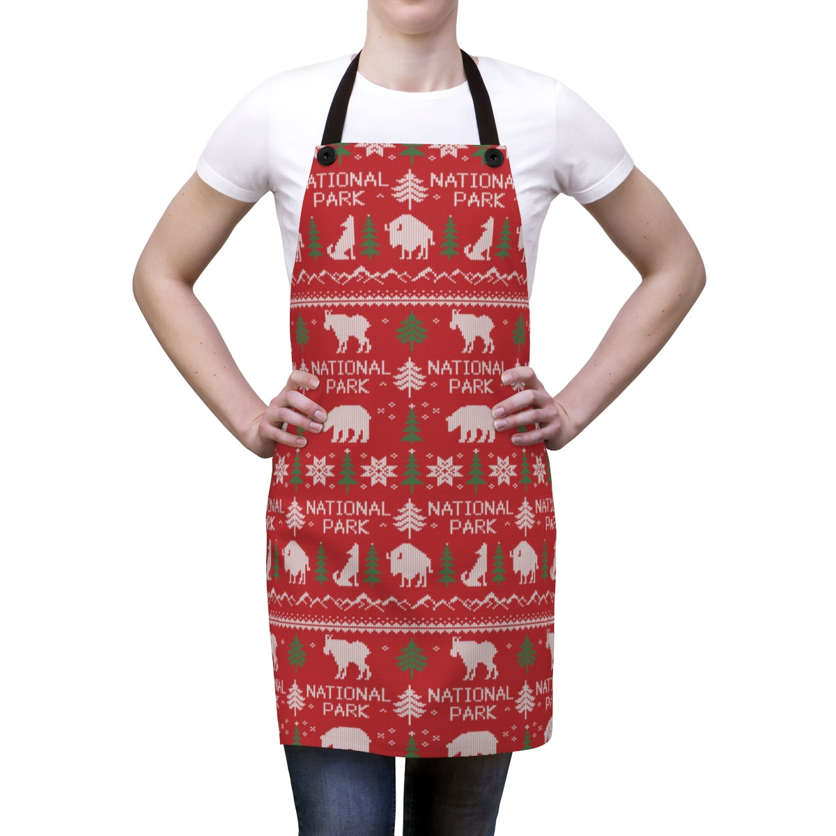 National Park Apron - Printed Fair Isle Pattern