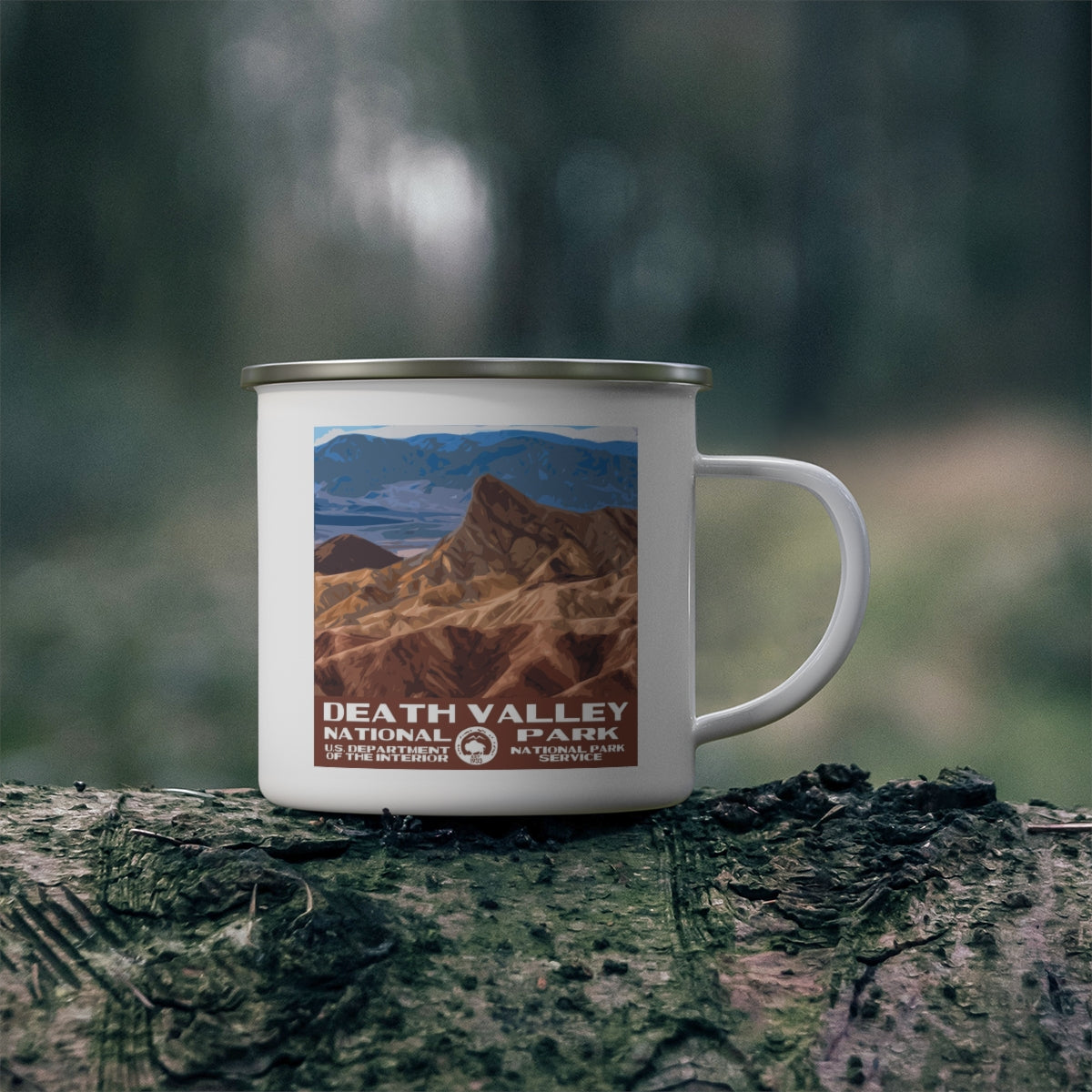 Death Valley National Park Enamel Camping Mug - Zabriskie Point