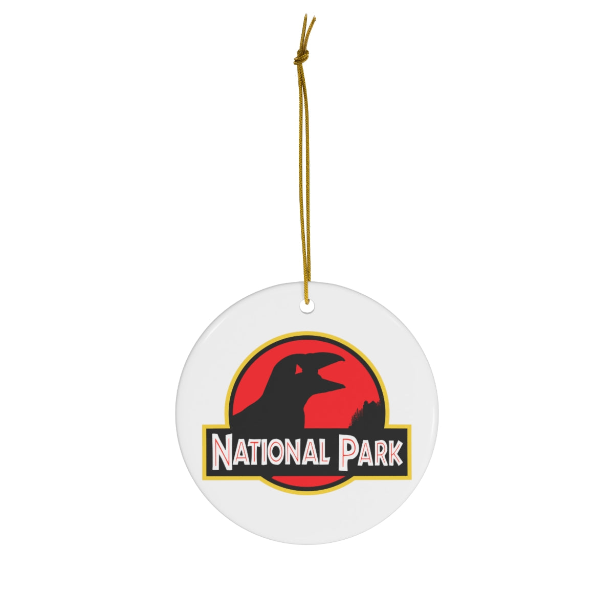 Acadia National Park Ornament - Puffin Parody Logo