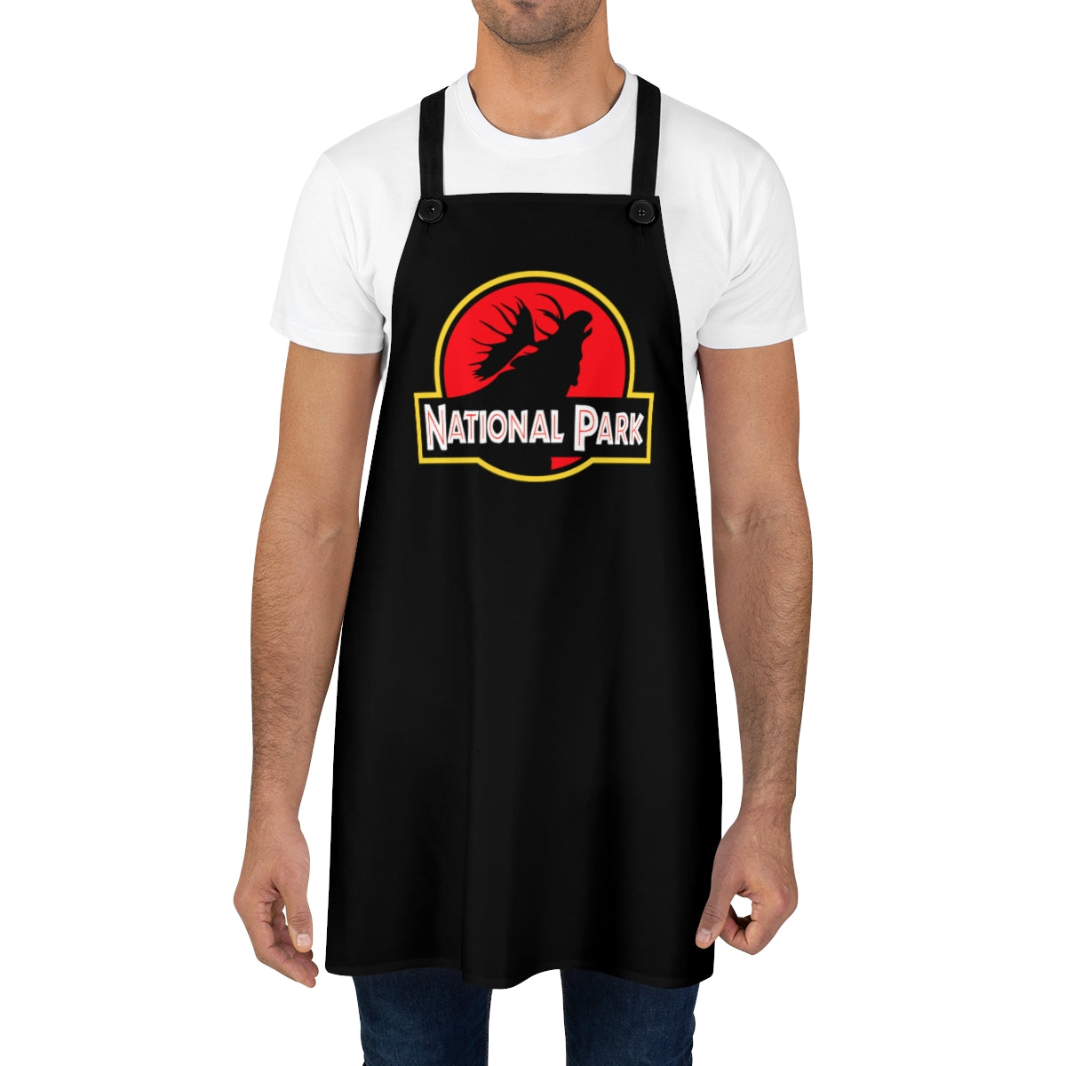 Moose National Park Apron - Parody Logo