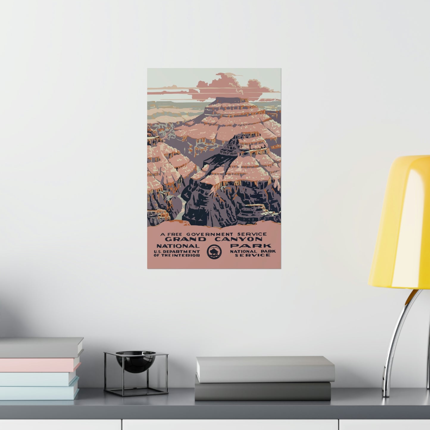 Grand Canyon National Park Poster - Vintage WPA Design