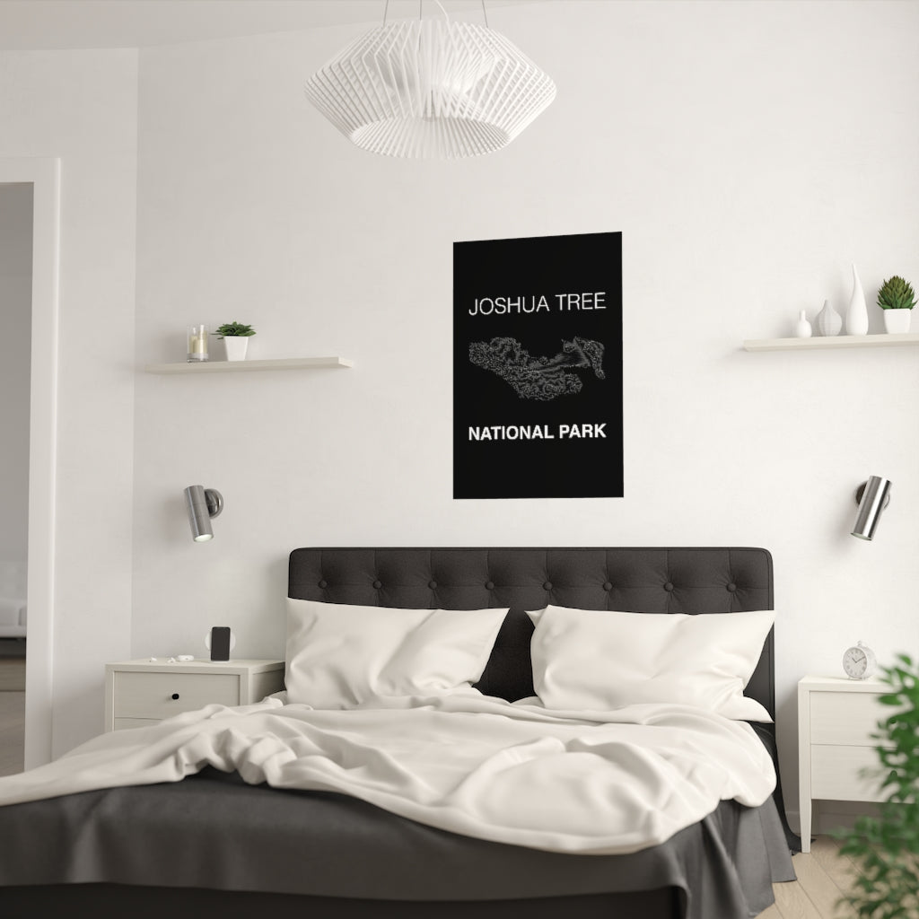 Joshua Tree National Park Poster - Unknown Pleasures Lines National Parks Partnership