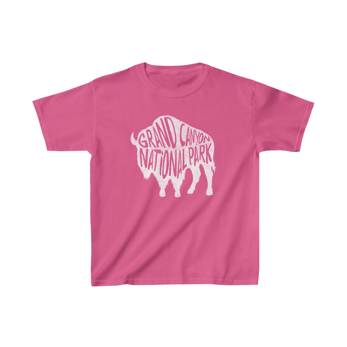 Grand Canyon National Park Child T-Shirt - Bison Chunky Text
