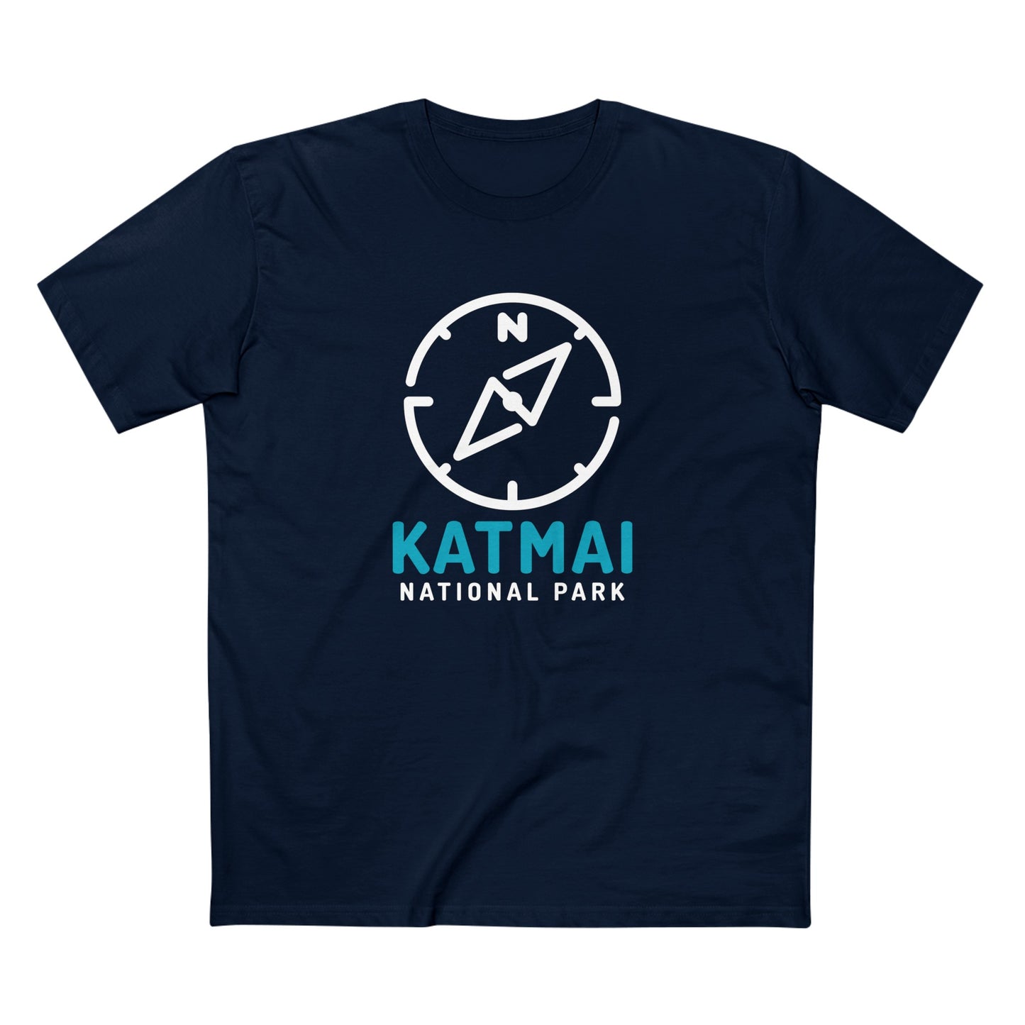 Katmai National Park T-Shirt Compass Design