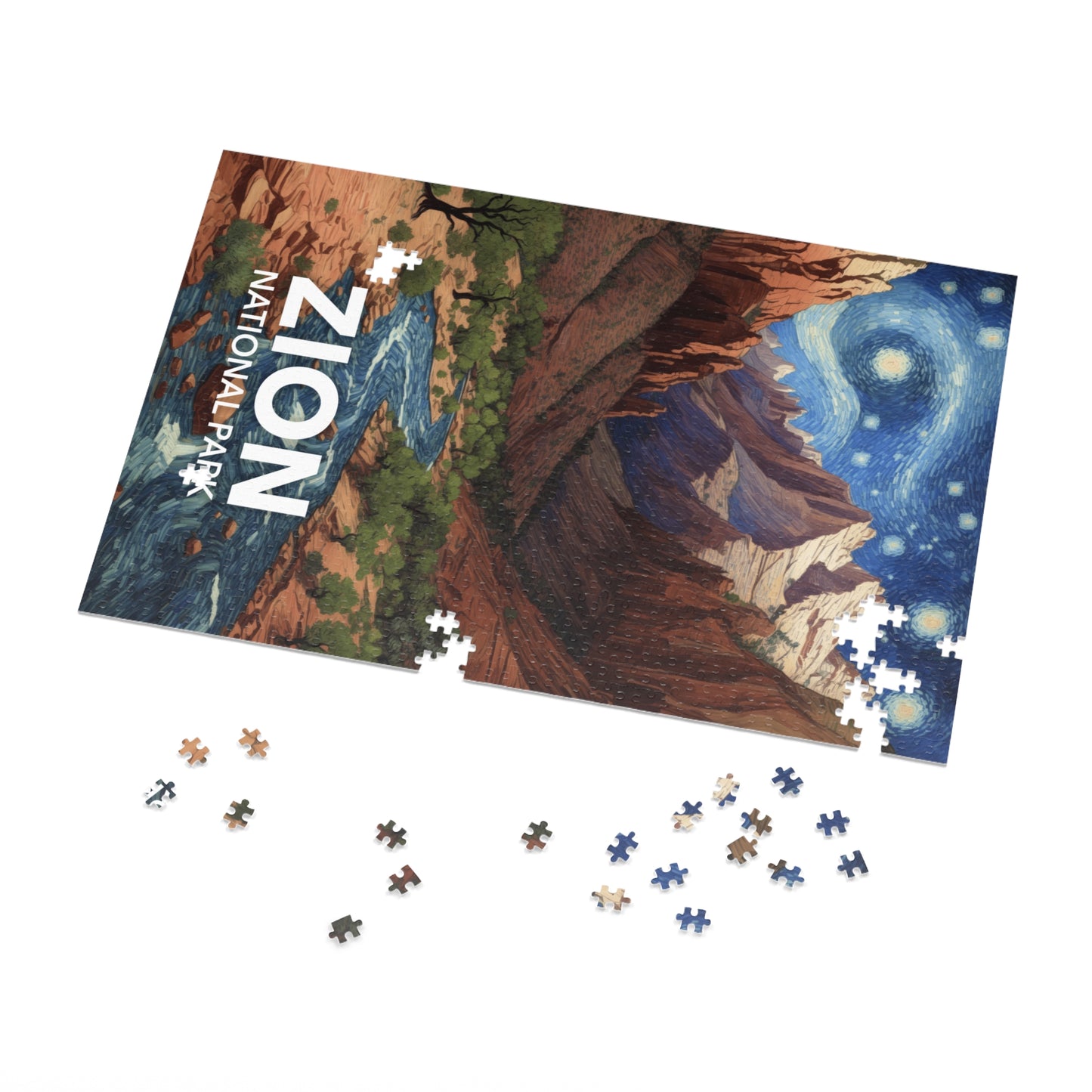 Zion National Park Jigsaw Puzzle - The Starry Night
