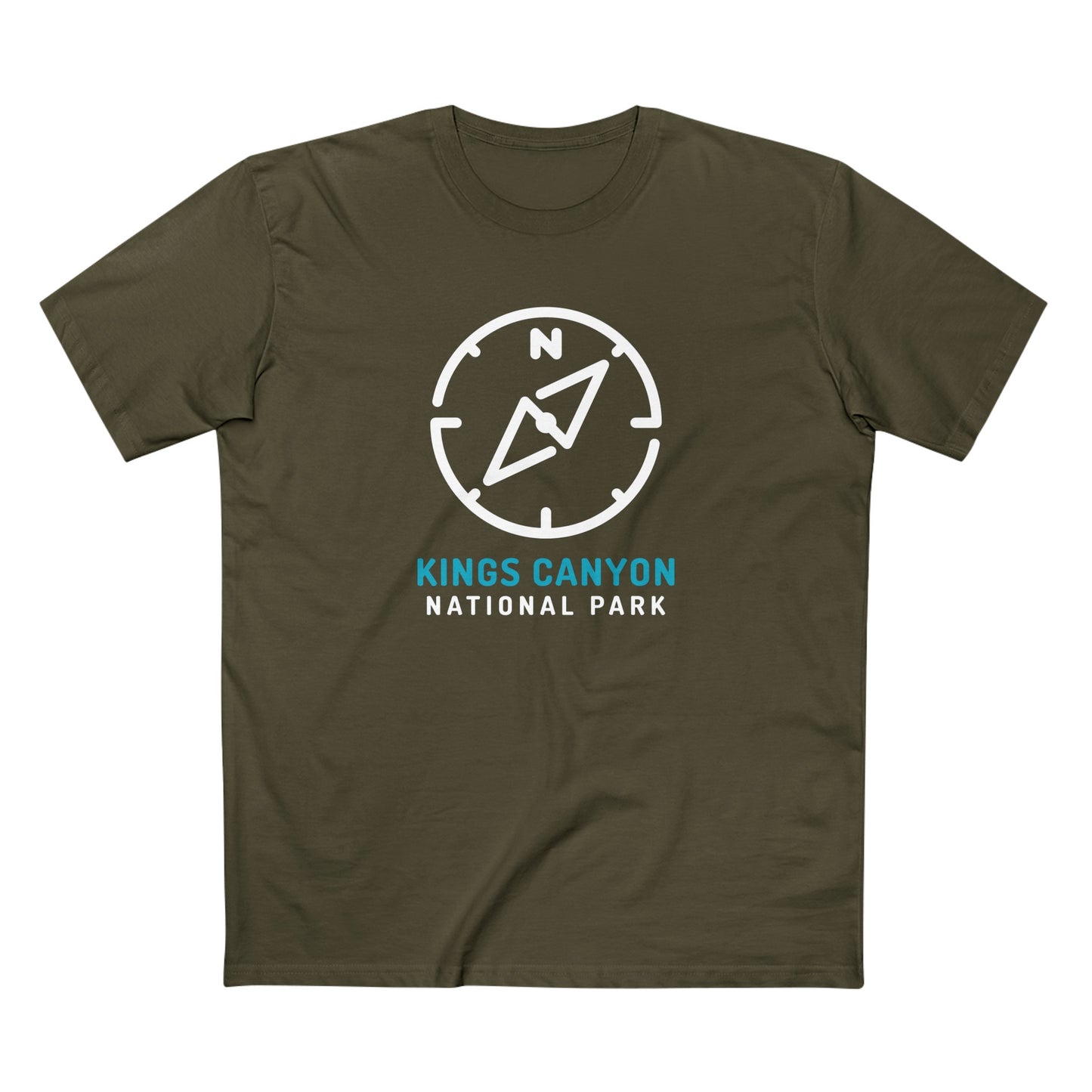 Kings Canyon National Park T-Shirt Compass Design