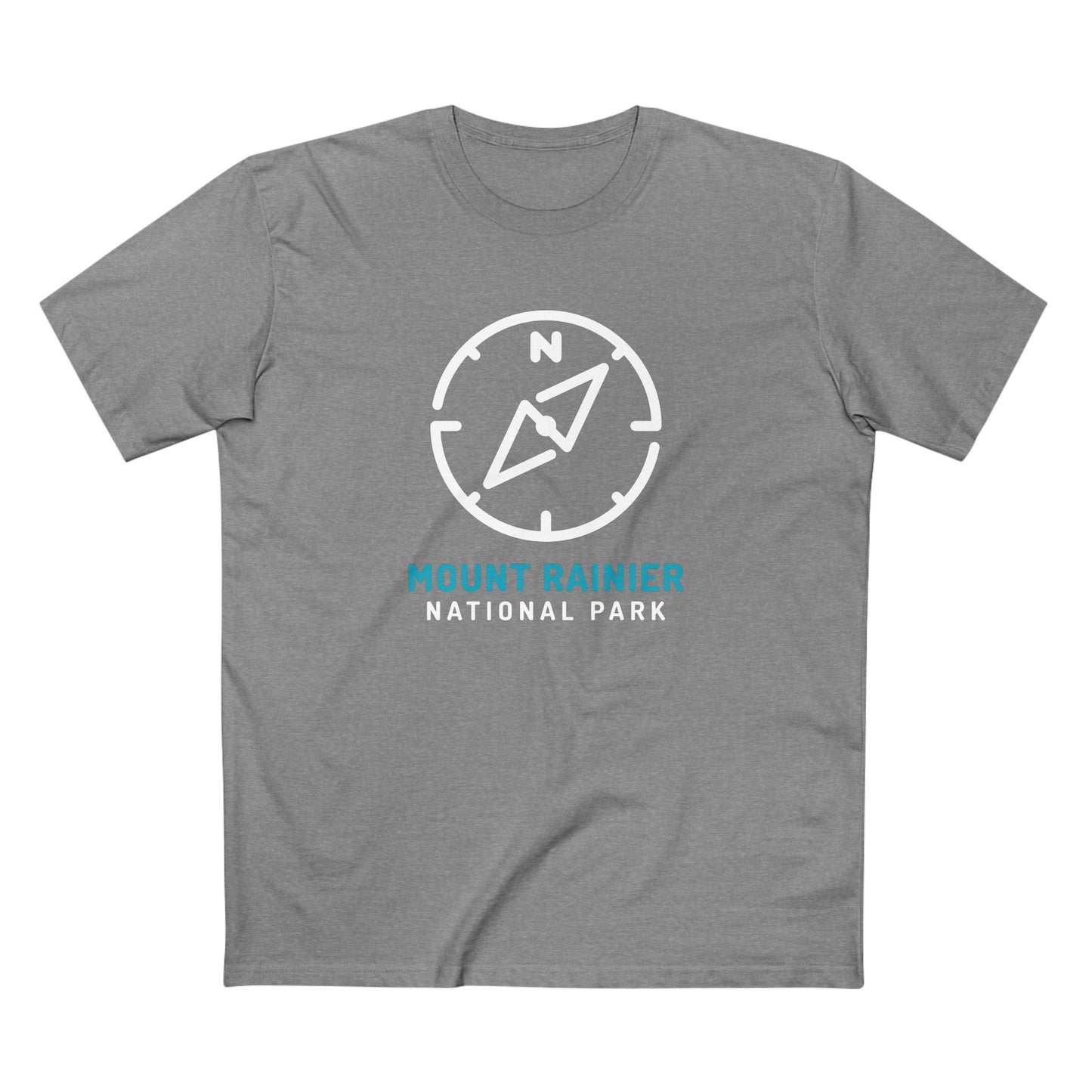 Mount Rainier National Park T-Shirt Compass Design
