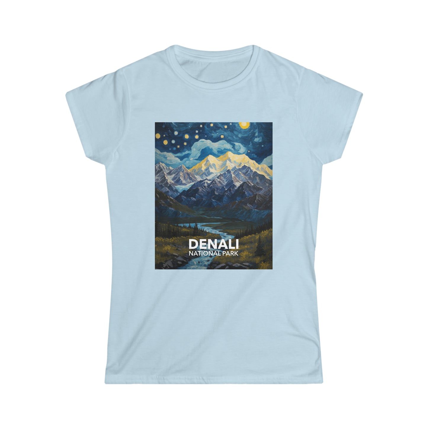 Denali National Park T-Shirt - Women's Starry Night
