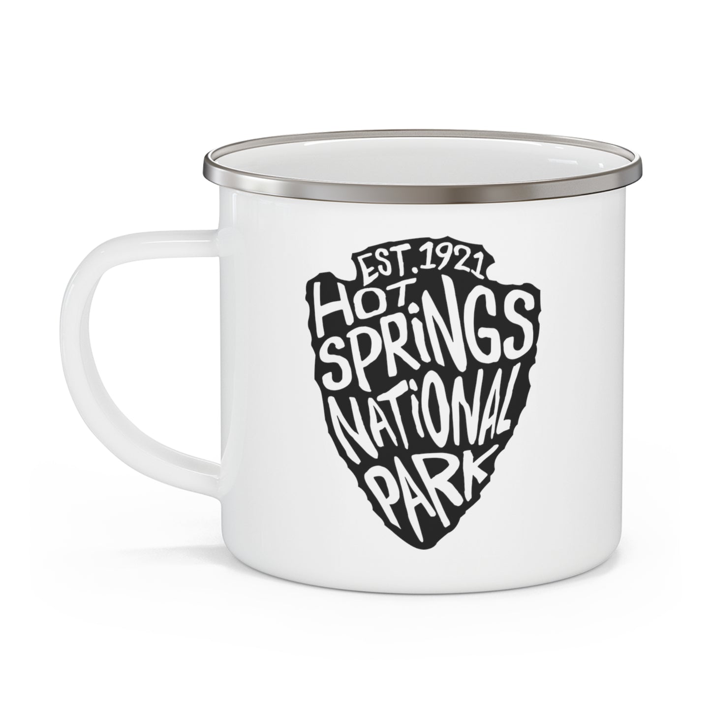 Hot Springs National Park Enamel Camping Mug - Arrowhead