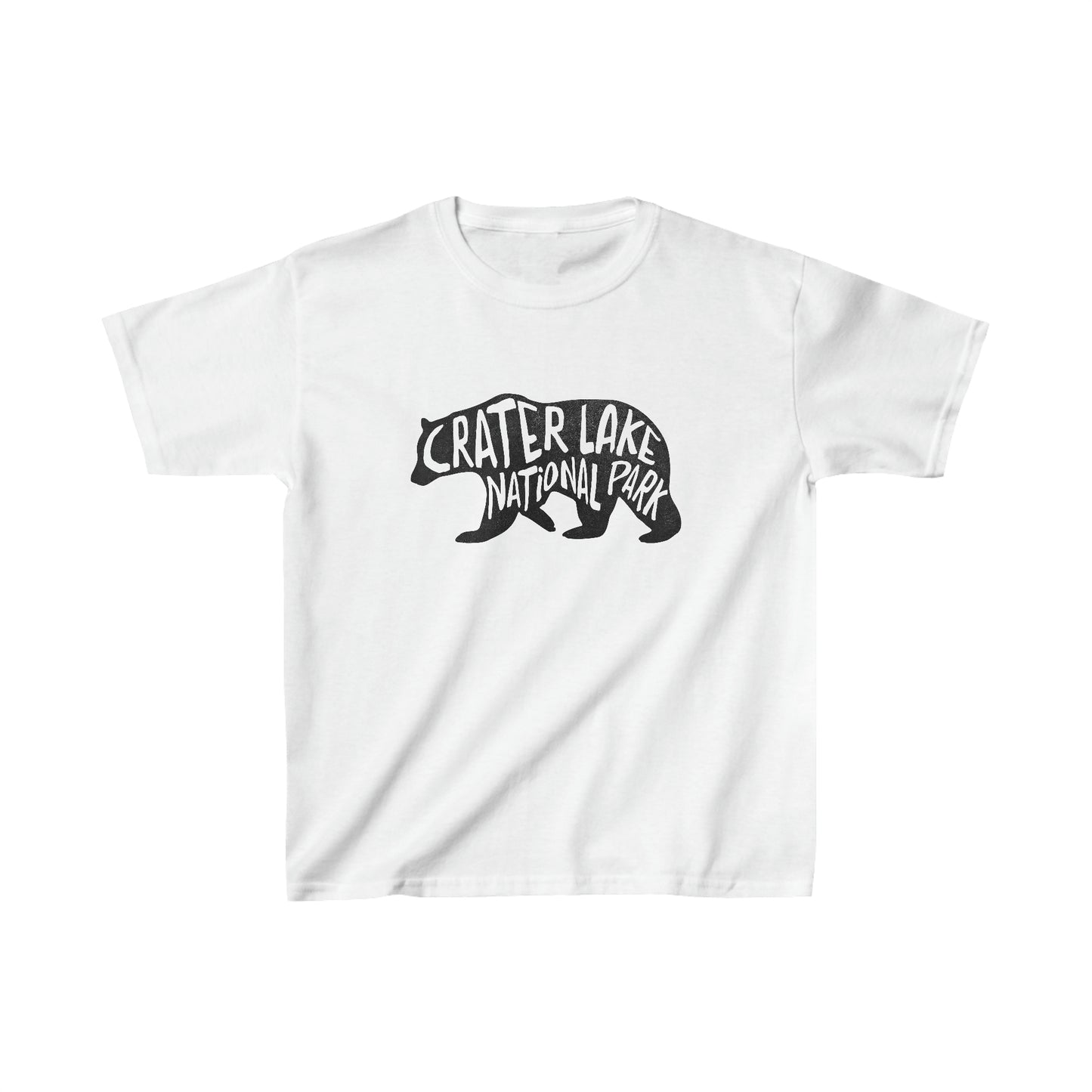 Crater Lake National Park Child T-Shirt - Bear Chunky Text