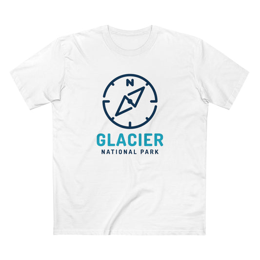 Glacier National Park T-Shirt Compass Design