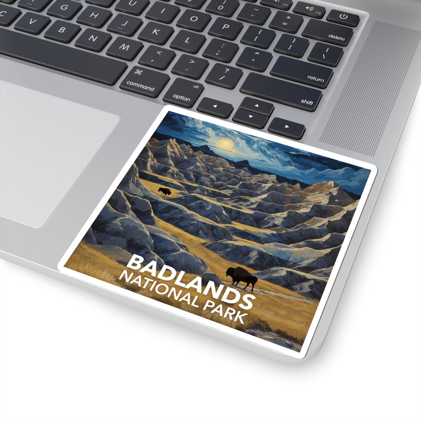 Badlands National Park Sticker - The Starry Night