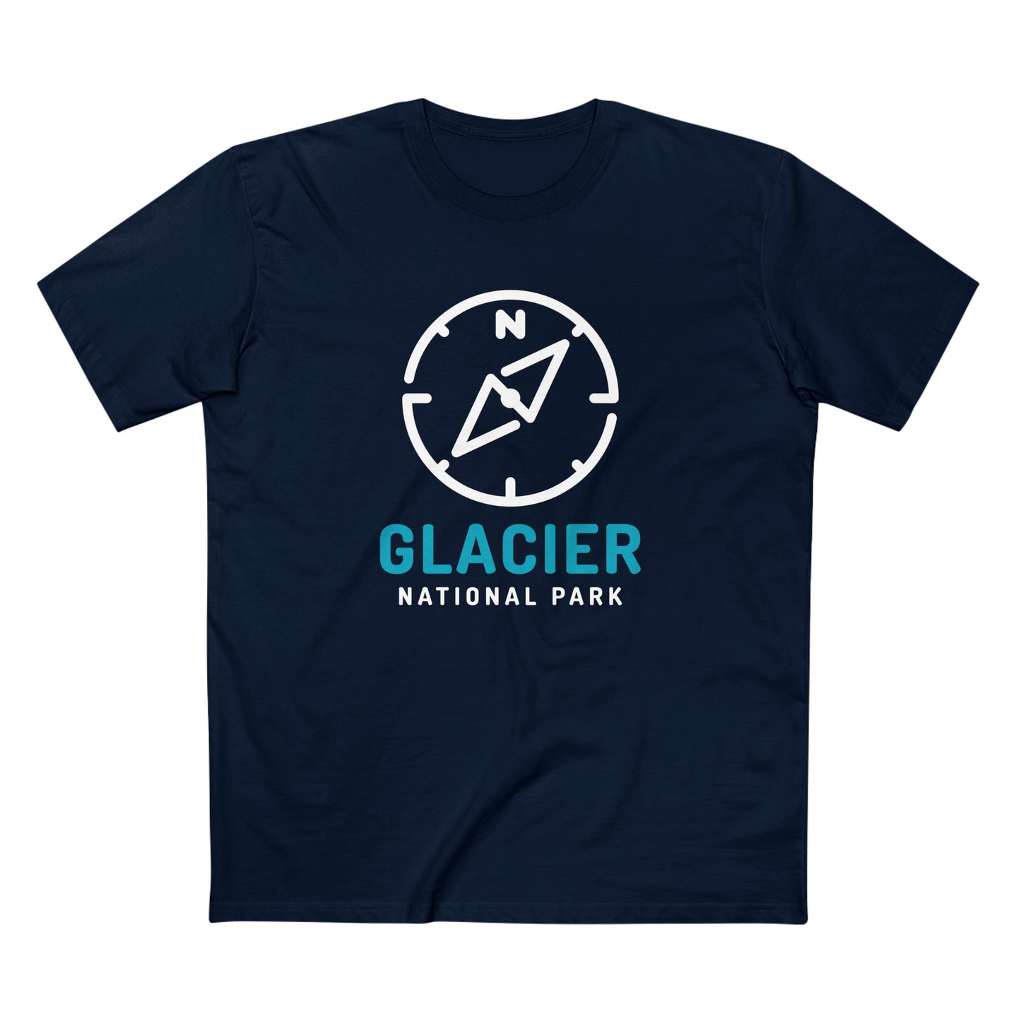 Glacier National Park T-Shirt Compass Design
