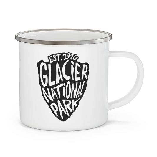 Glacier National Park Enamel Camping Mug - Arrowhead