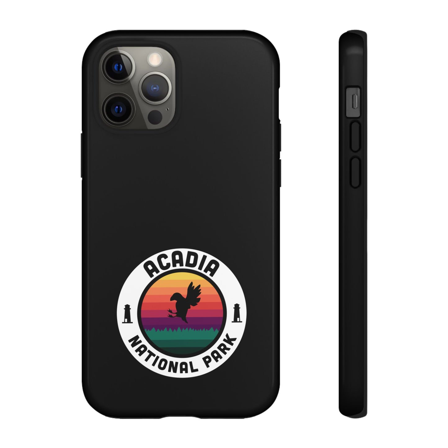 Acadia National Park Phone Case - Round Emblem Design