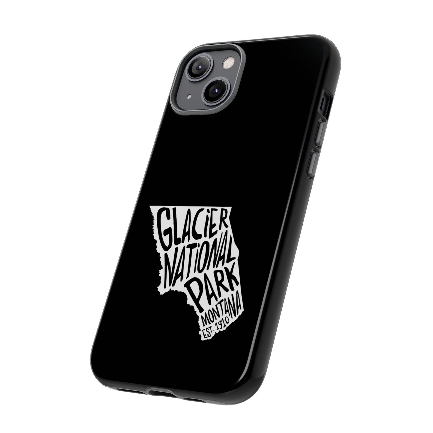 Glacier National Park Phone Case - Map Design