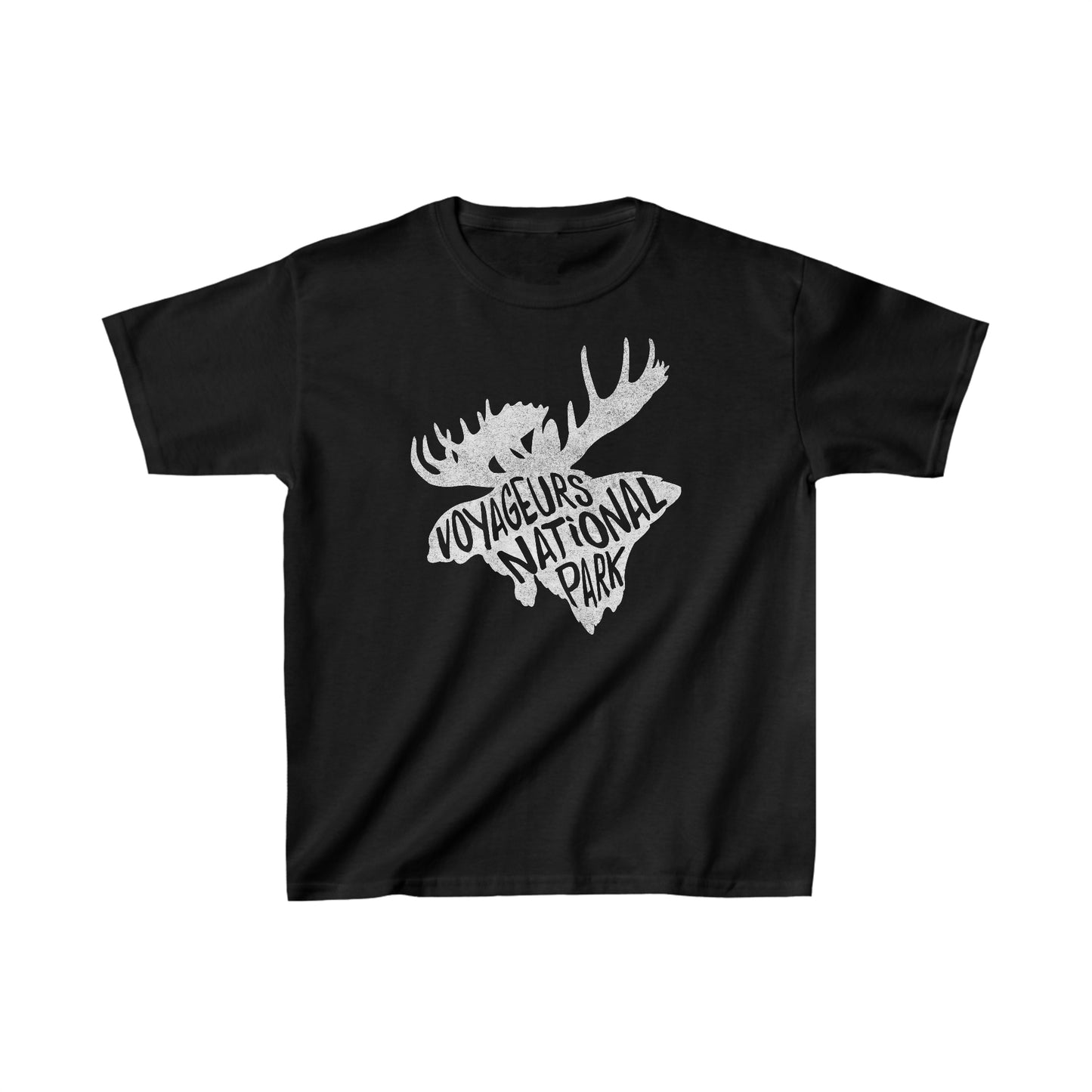 Voyageurs National Park Child T-Shirt - Moose Chunky Text