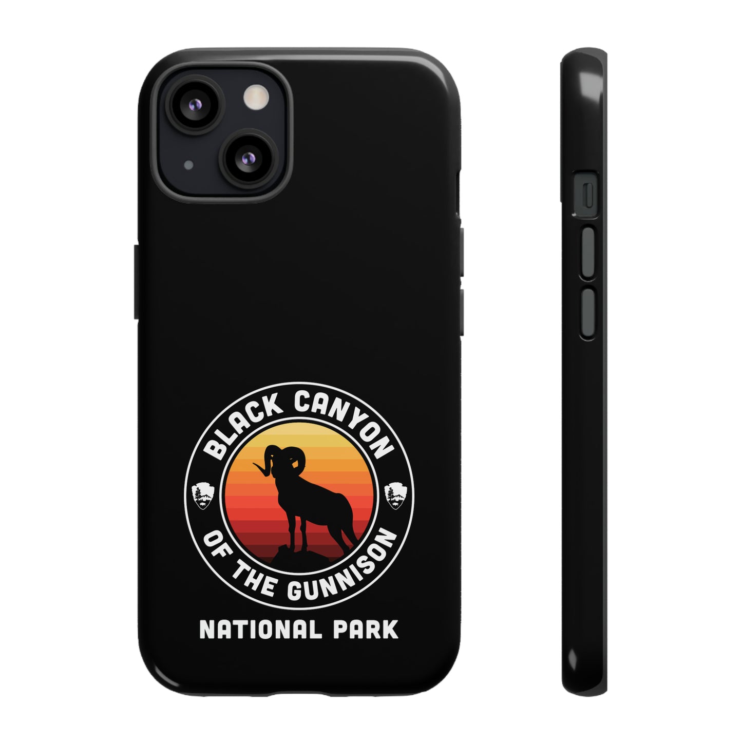 Black Canyon of the Gunnison National Park Phone Case - Round Emblem Design