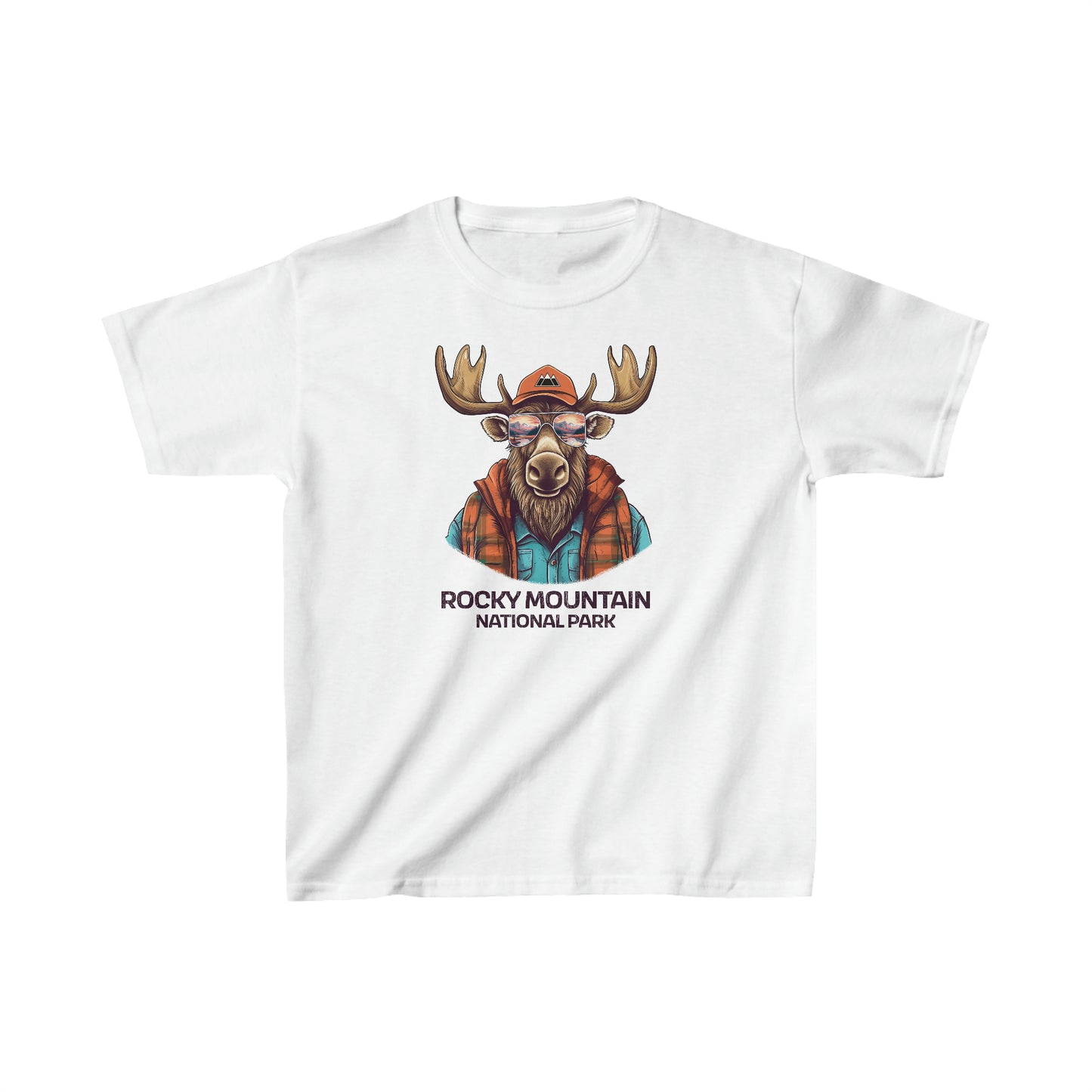 Rocky Mountain National Park Child T-Shirt - Cool Moose