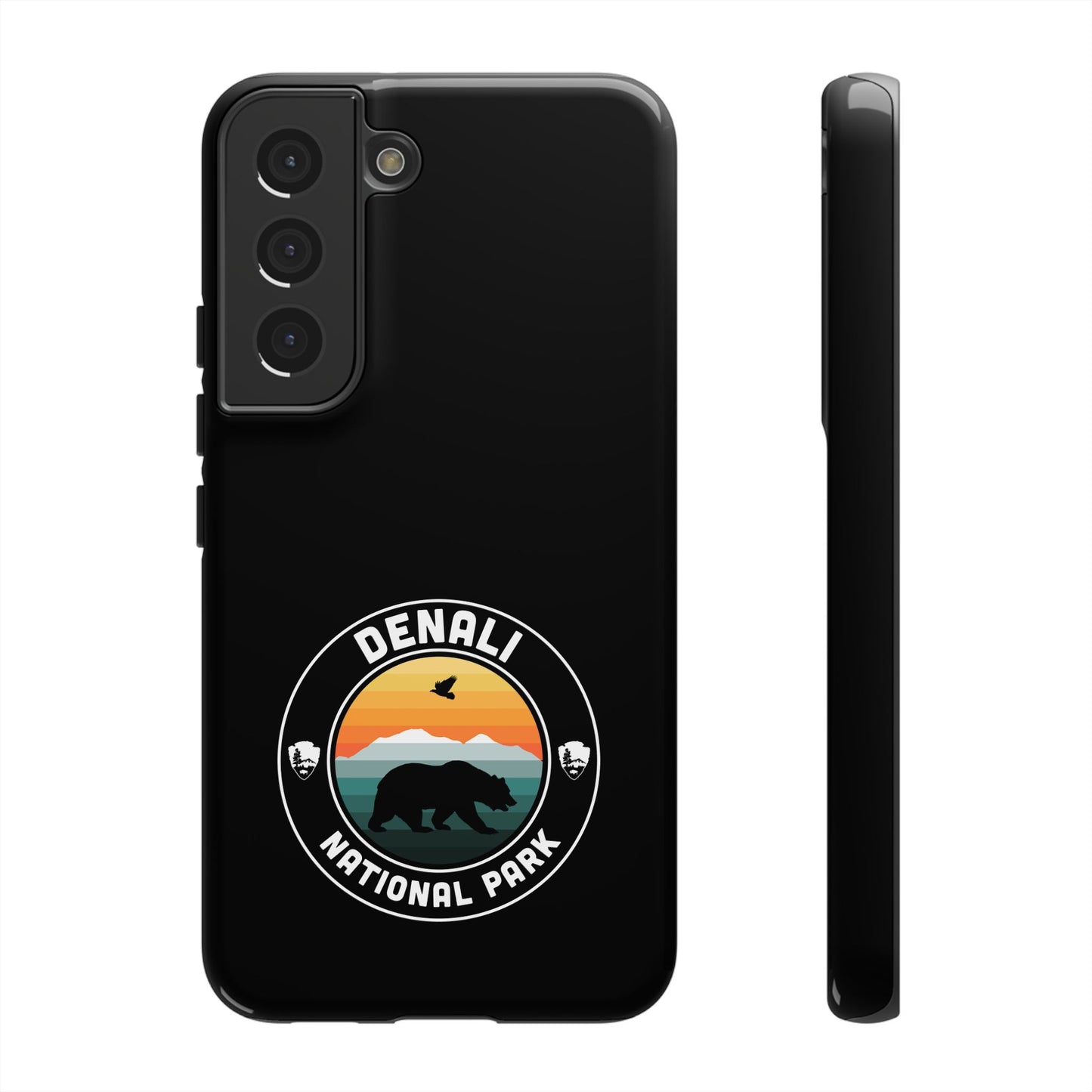 Denali National Park Phone Case - Round Emblem Design