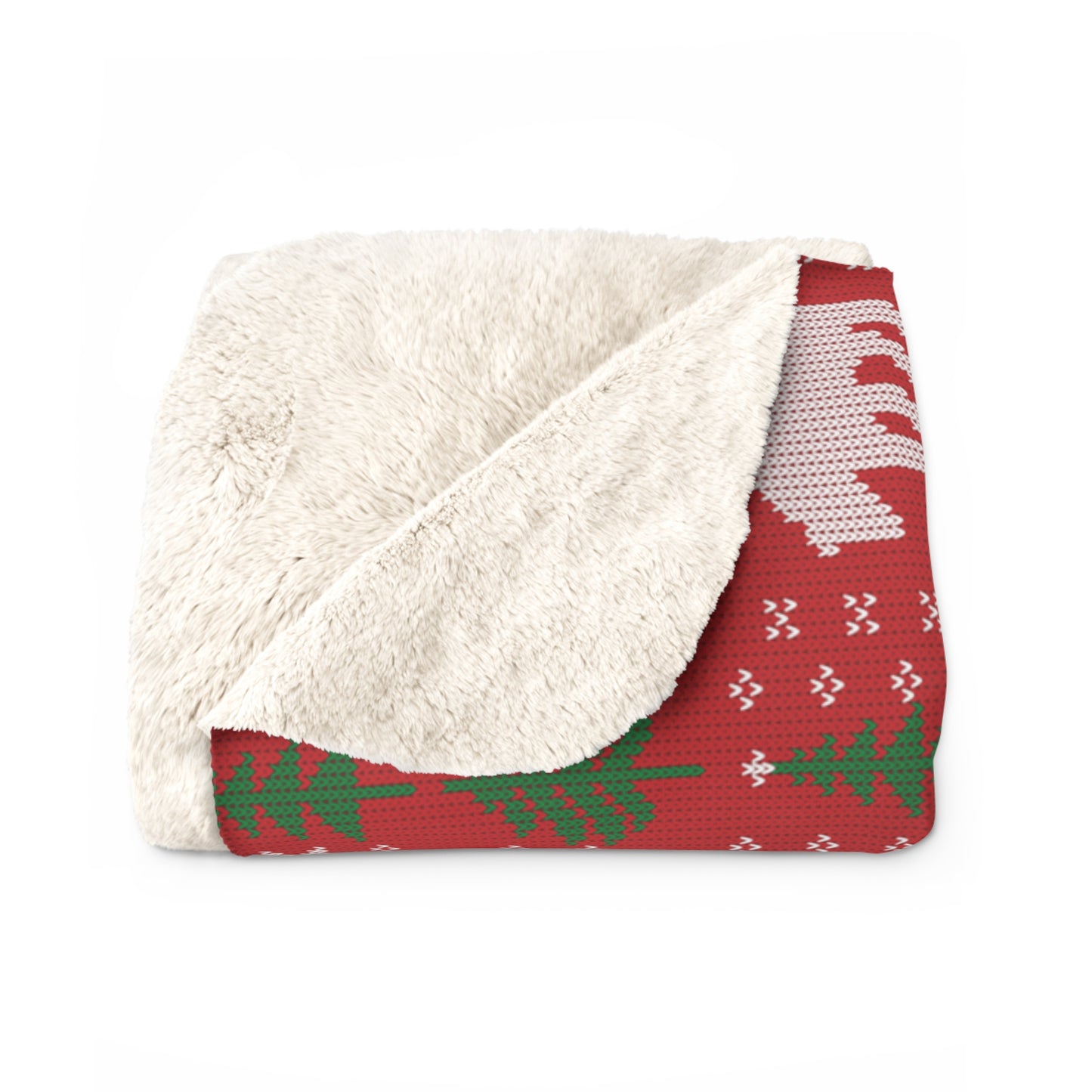 National Park Sherpa Fleece Blanket - Printed Fair Isle Design