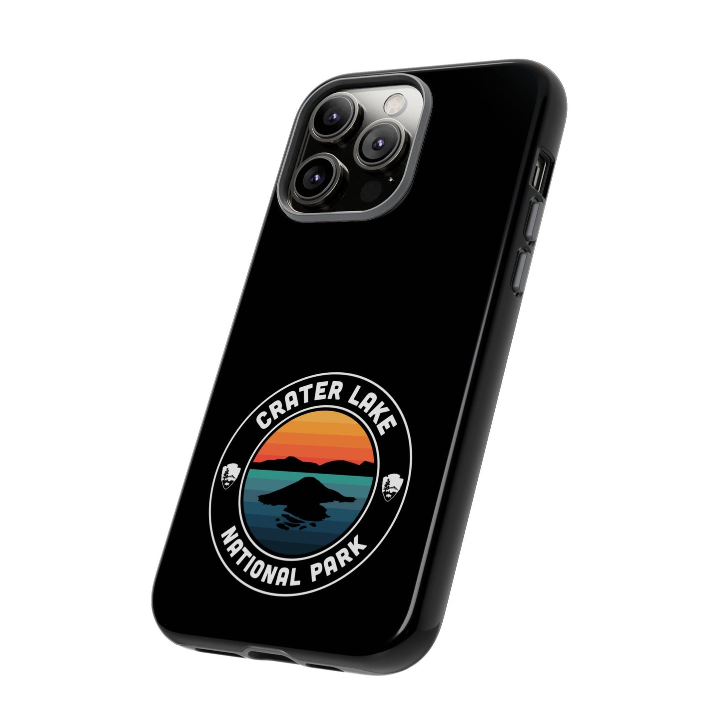 Crater Lake National Park Phone Case - Round Emblem Design