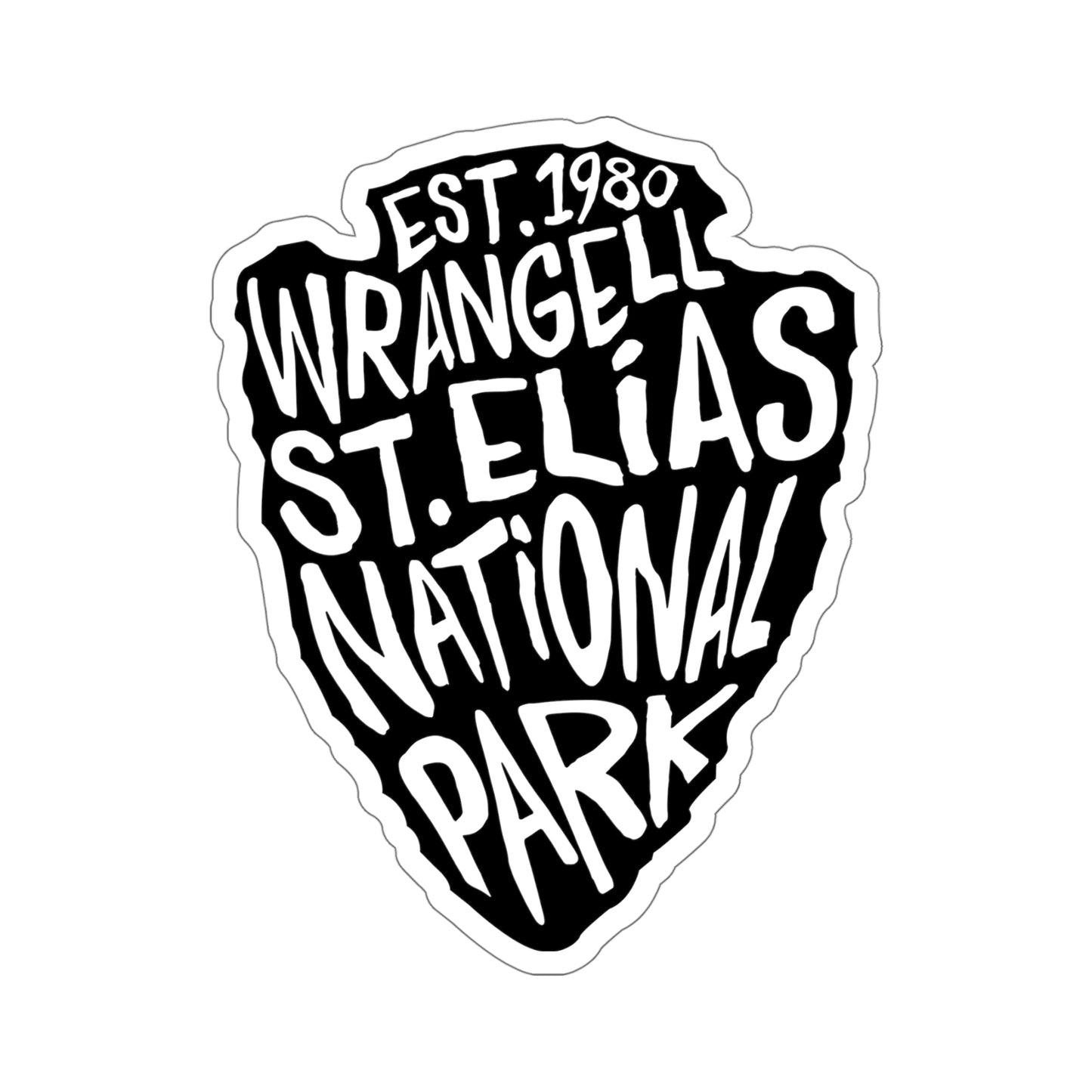 Wrangell St Elias National Park Sticker - Arrow Head Design