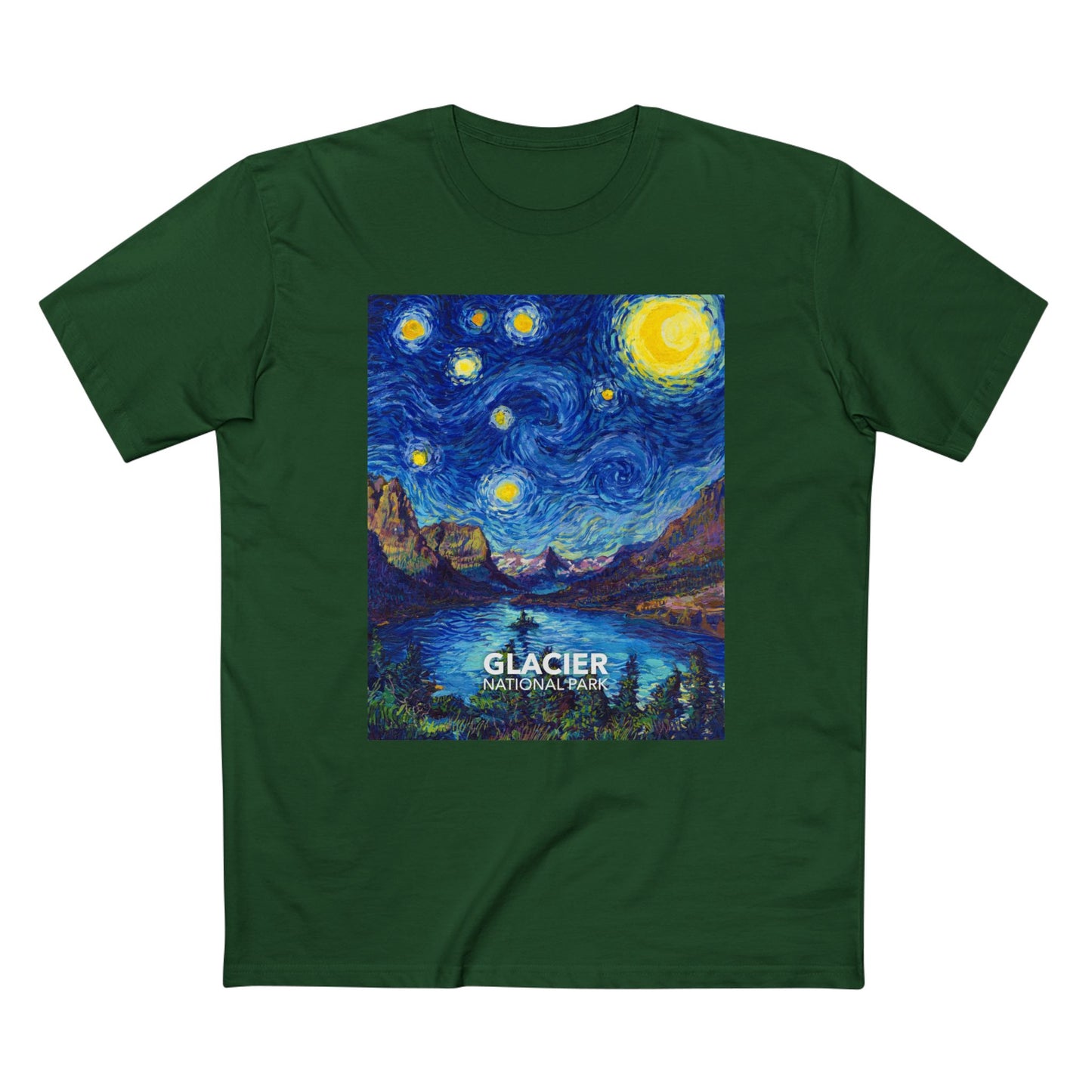 Glacier National Park T-Shirt - The Starry Night