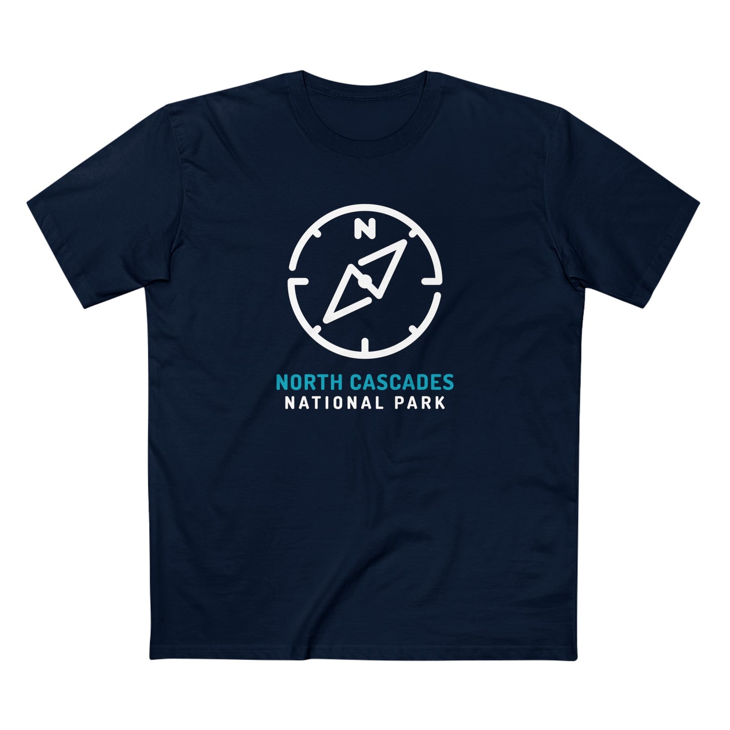 North Cascades National Park T-Shirt Compass Design