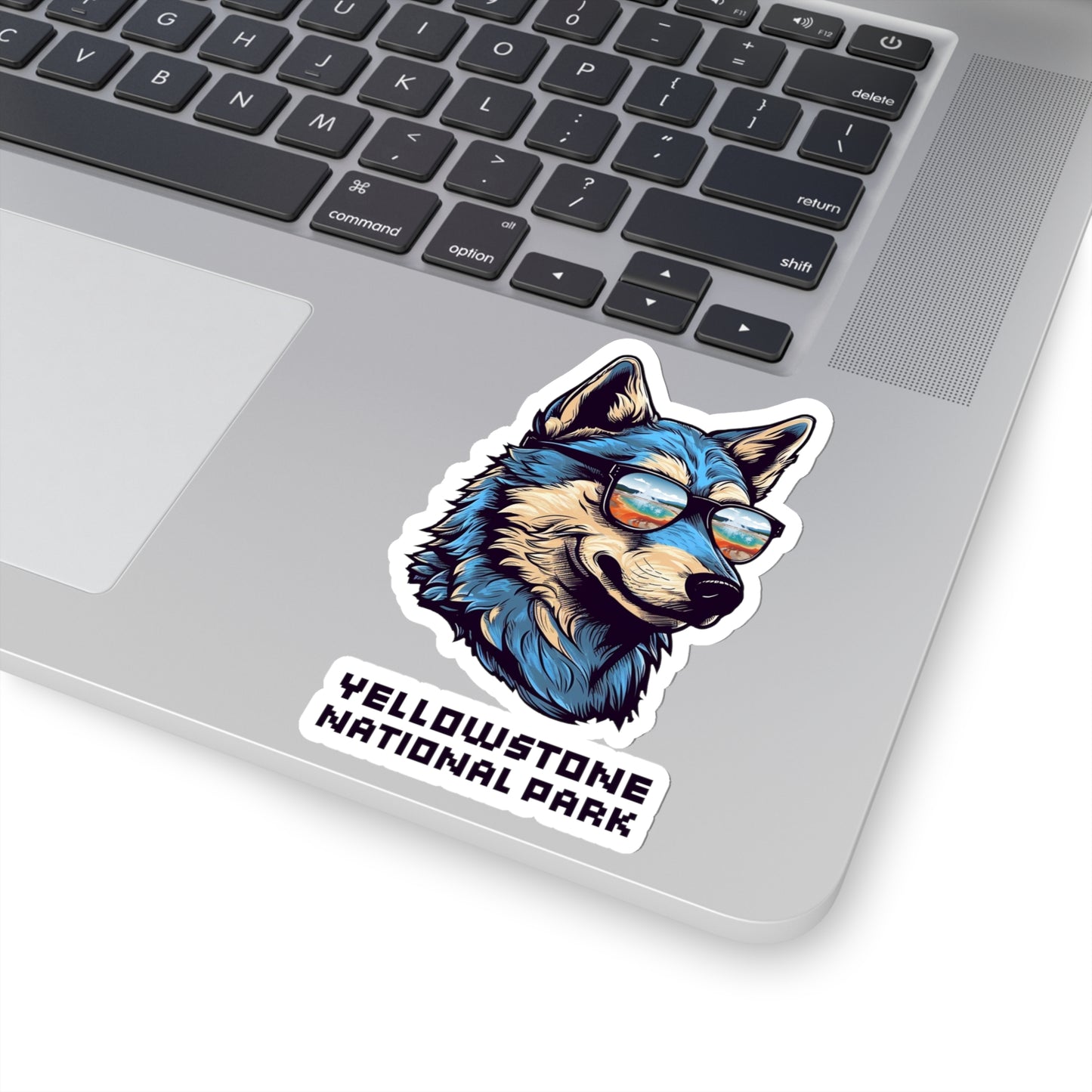 Yellowstone National Park Sticker - Cool Wolf