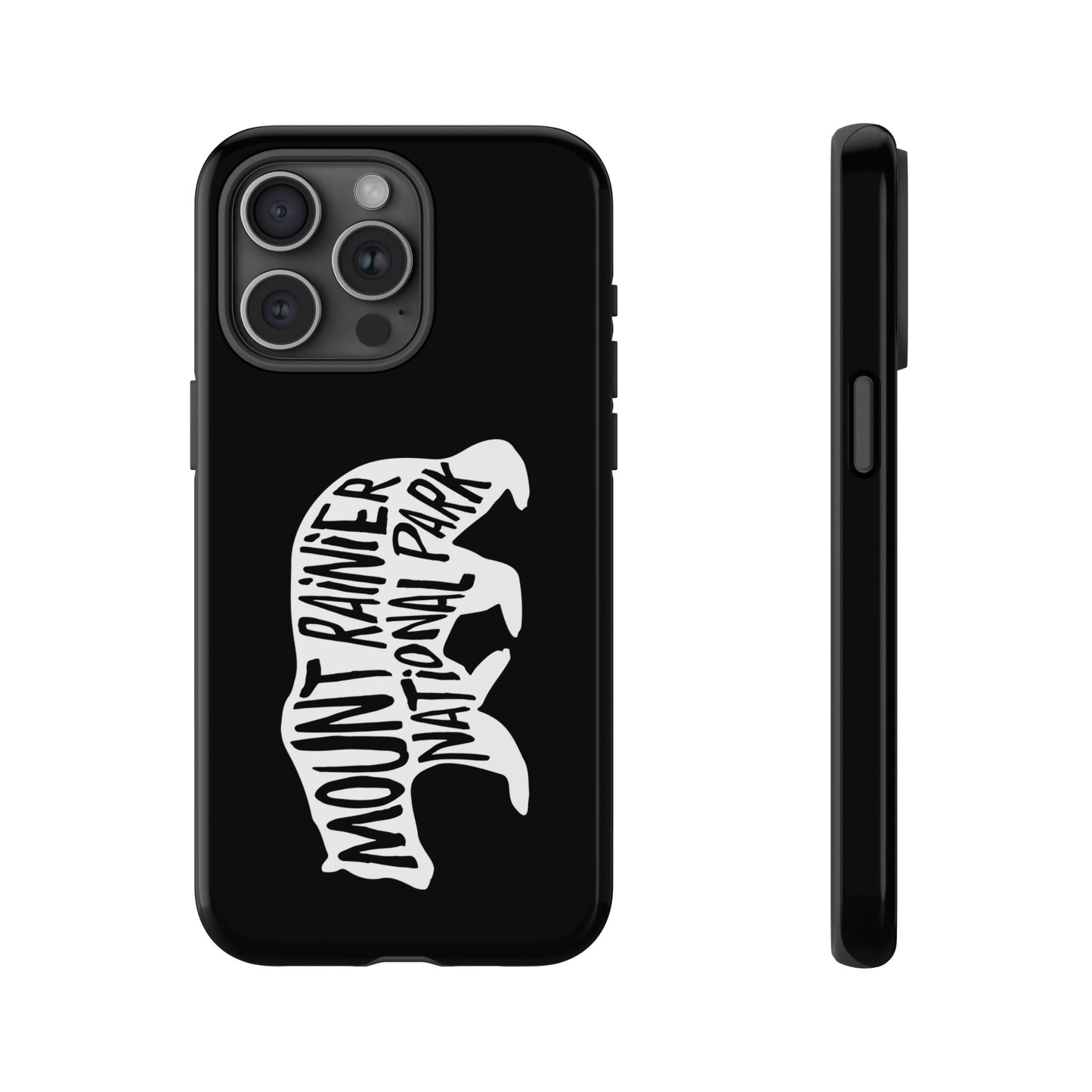 Mount Rainier National Park Phone Case - Black Bear Design