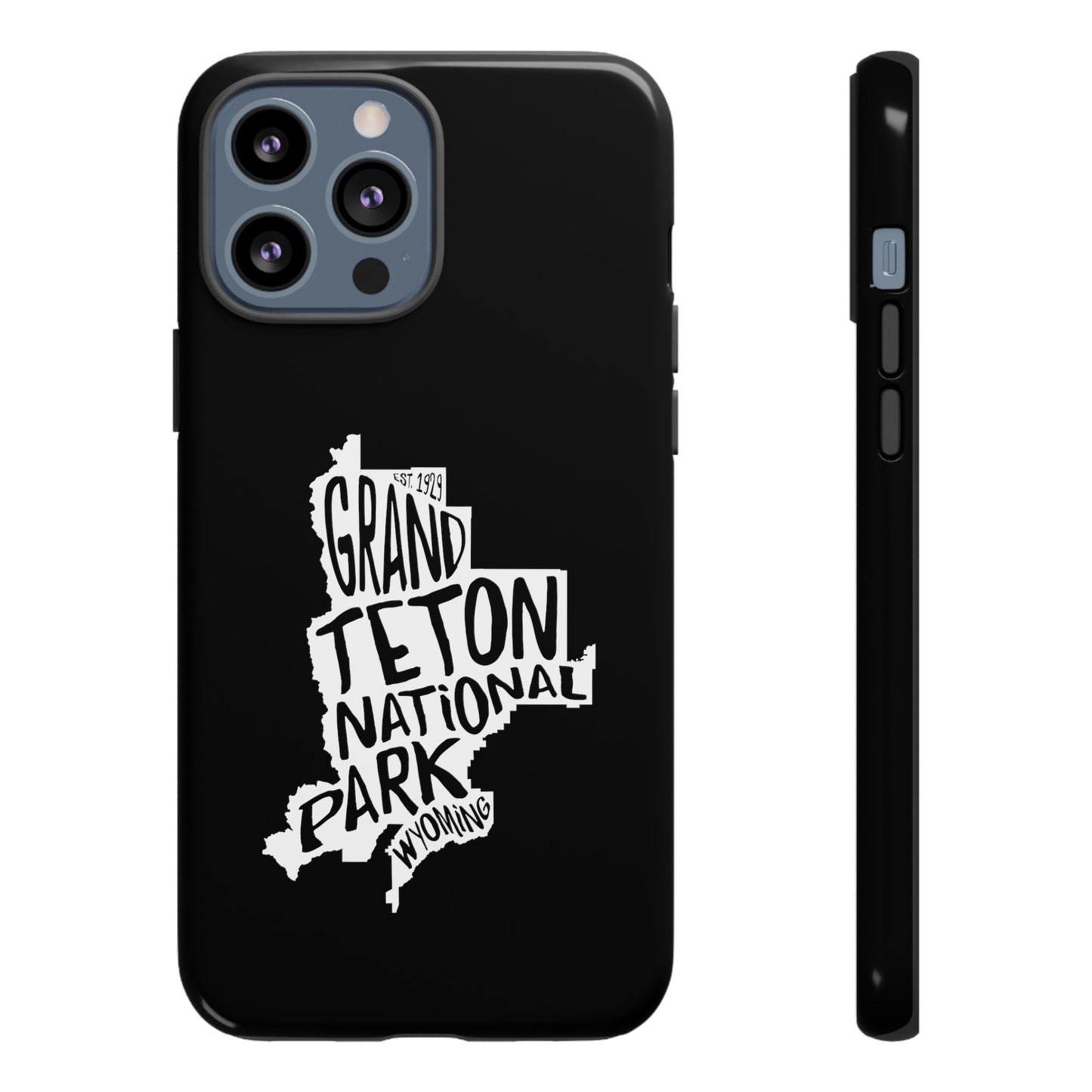 Grand Teton National Park Phone Case - Map Design