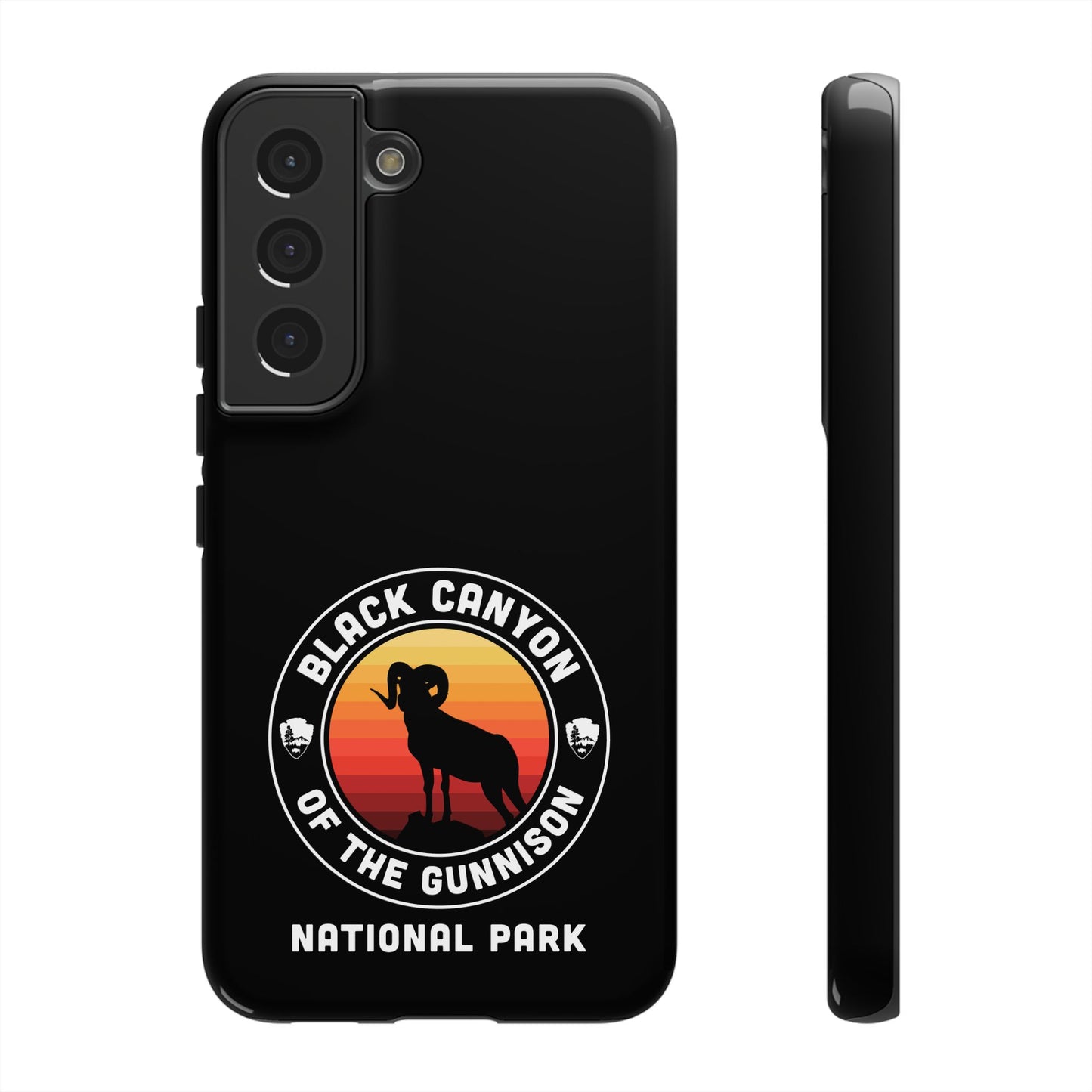 Black Canyon of the Gunnison National Park Phone Case - Round Emblem Design